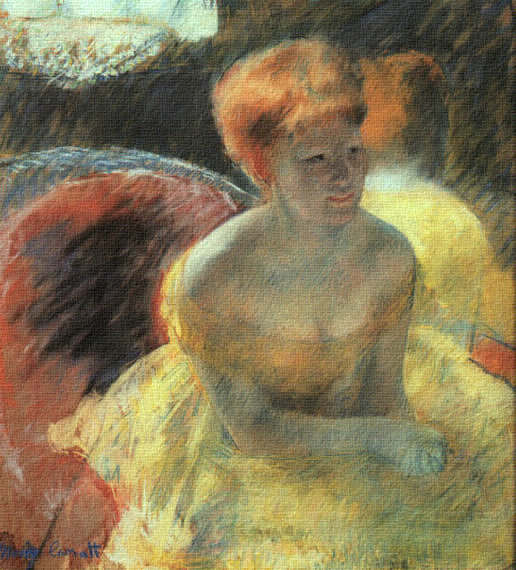 Pintura impresionista por Cassatt.