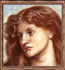 Dama pintada por Rossetti.