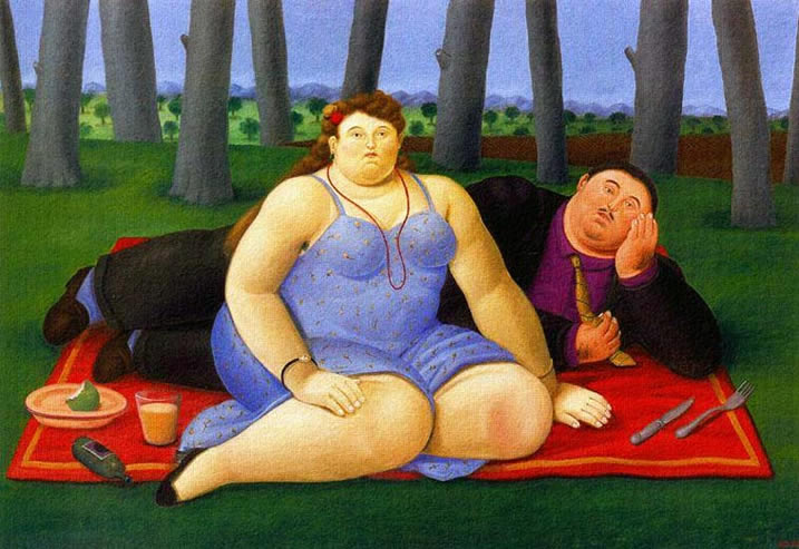 Cuadro estilo original por Botero..