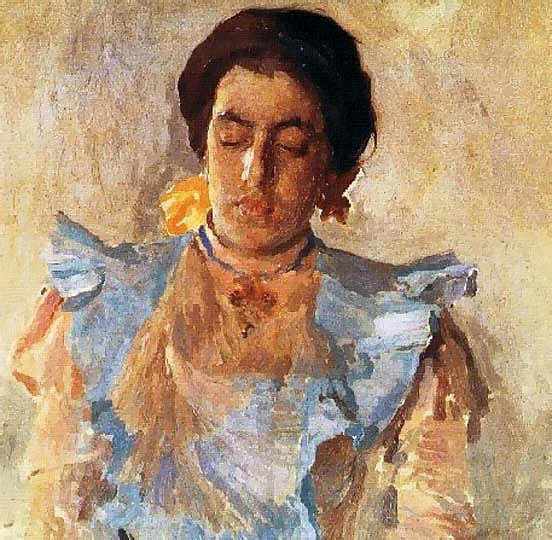 Retrato por el pintor Sáez.