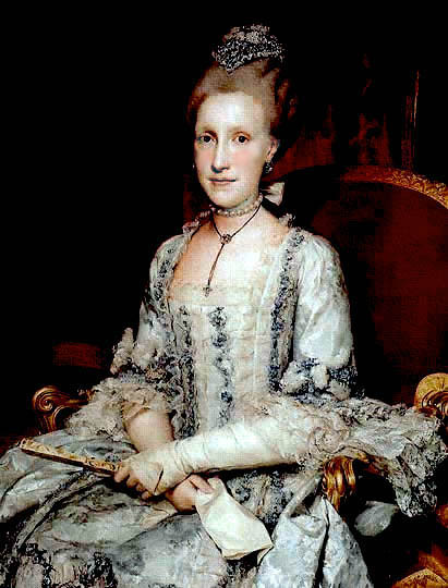Retrato de dama noble neoclásica por Mengs.