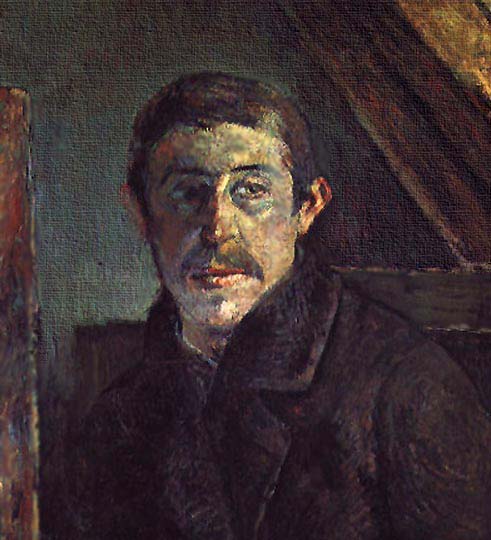 Cuadro de Gauguin pintado en su estilo único.