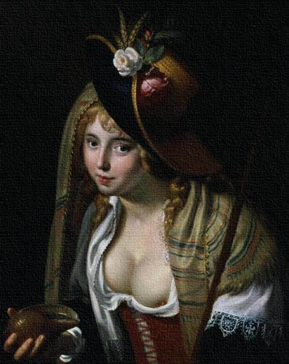 Retrato holandés realista por Moreelse.