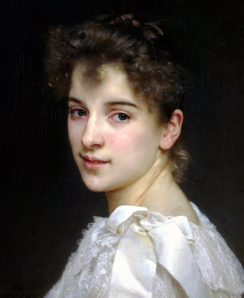 Retrato romántico por el maestro Bouguereau.