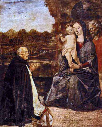 Obra religiosa del renacimiento, pintura al fresco, por Araldi.