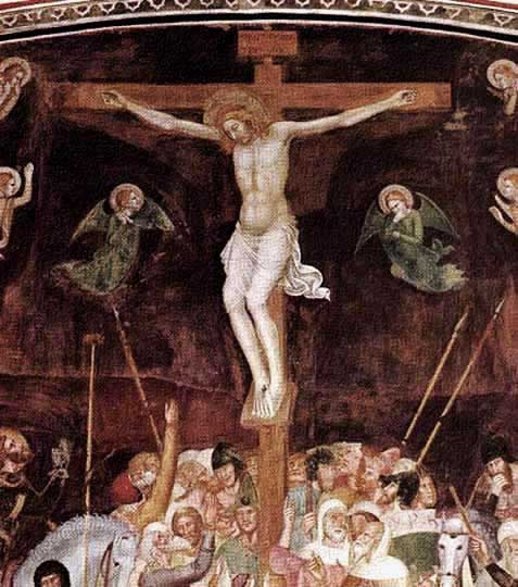 Cristo crucificado en estilo gótico florentino por De Firenze.