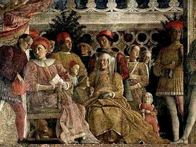 Fresco monumental por Mantegna.