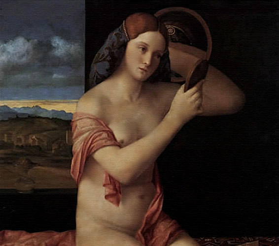 Pintura alegórica estilo veneciano por Bellini.
