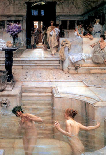 Pintura orientalista por Alma-Tadema.
