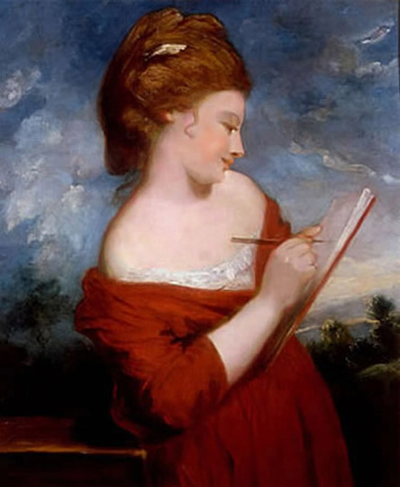 Figura femenina, retrato por el gran maestro Reynolds.
