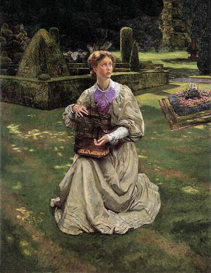 Arte inglés, naturalismo prerrafaelista por Byam Shaw.