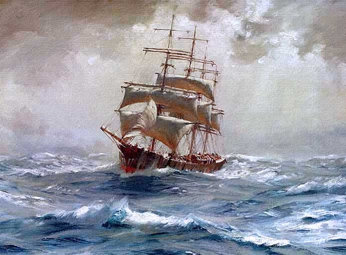 Pintura impresionista inglesa por Somerscales.