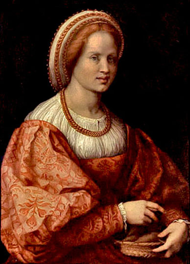 Retrato con influencia del estilo veneciano por Del Sarto.