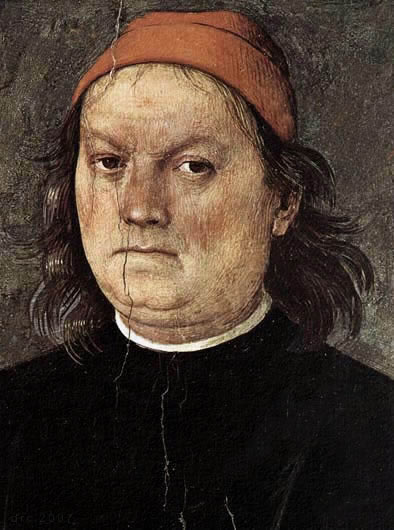 Obra del Renacimiento, autorretrato al fresco por El Perugino.