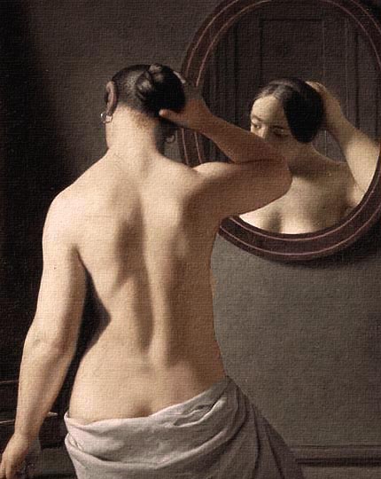 Desnudo danés, cuadro neoclásico por Eckersberg.