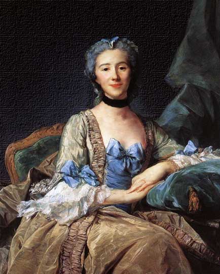 Retrato estilo rococó al óleo por Perroneau.