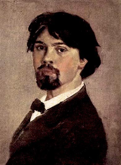 Impresionismo en autorretrato por Surikov.