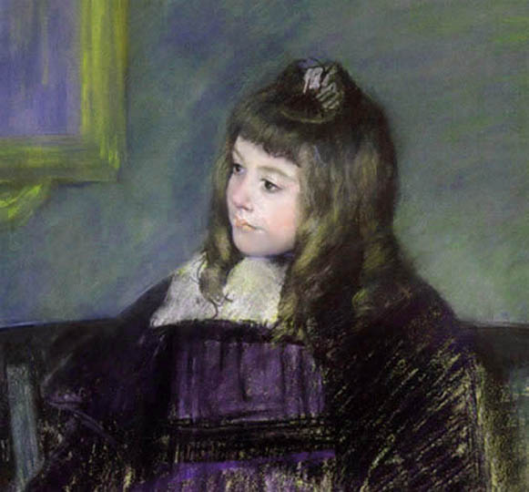 Pintura americana impresionista, retrato por Cassatt.