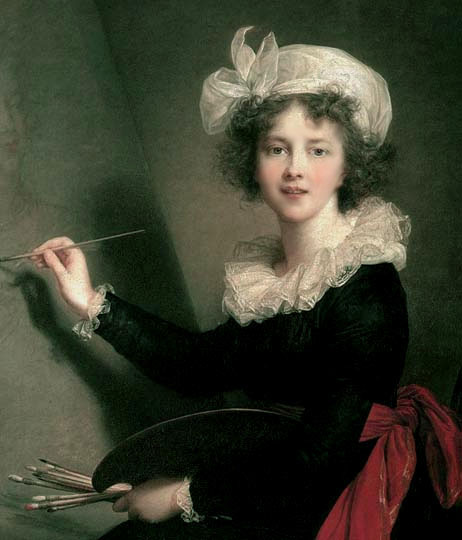 Pintura neoclásica al óleo por Vigée Le Brun.