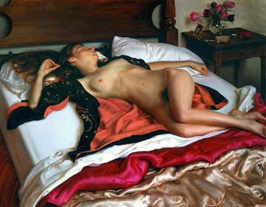 Desnudo realista americano por Evan Wilson.