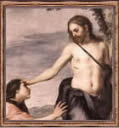 Pintura religiosa: 'noli me tangere'.