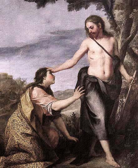 Escena religiosa Noli me tangere por Cano.