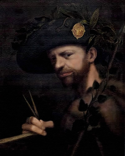 Autorretrato italiano a manera de Rafael por Lomazzo.