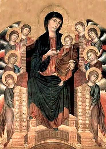 Alegoría religiosa por el pionero pre-renacentista Cimabue.
