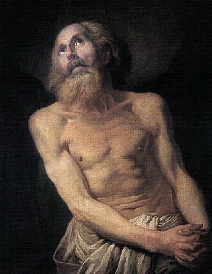 Pintura religiosa, retrato místico por Losenko.