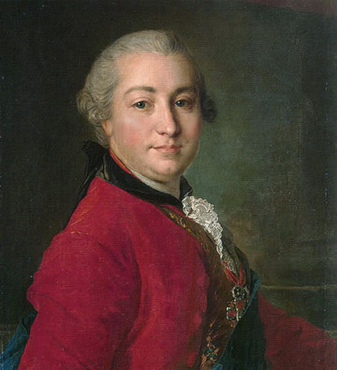 Retrato de noble por el ruso Rokotov.