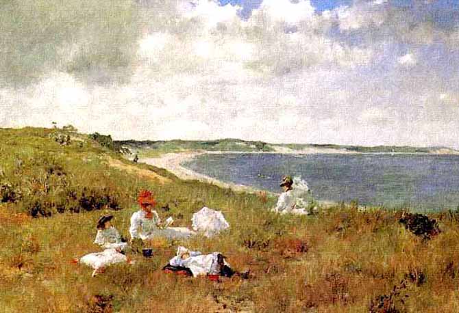 Cuadro norteamericano por el artista Merritt Chase.